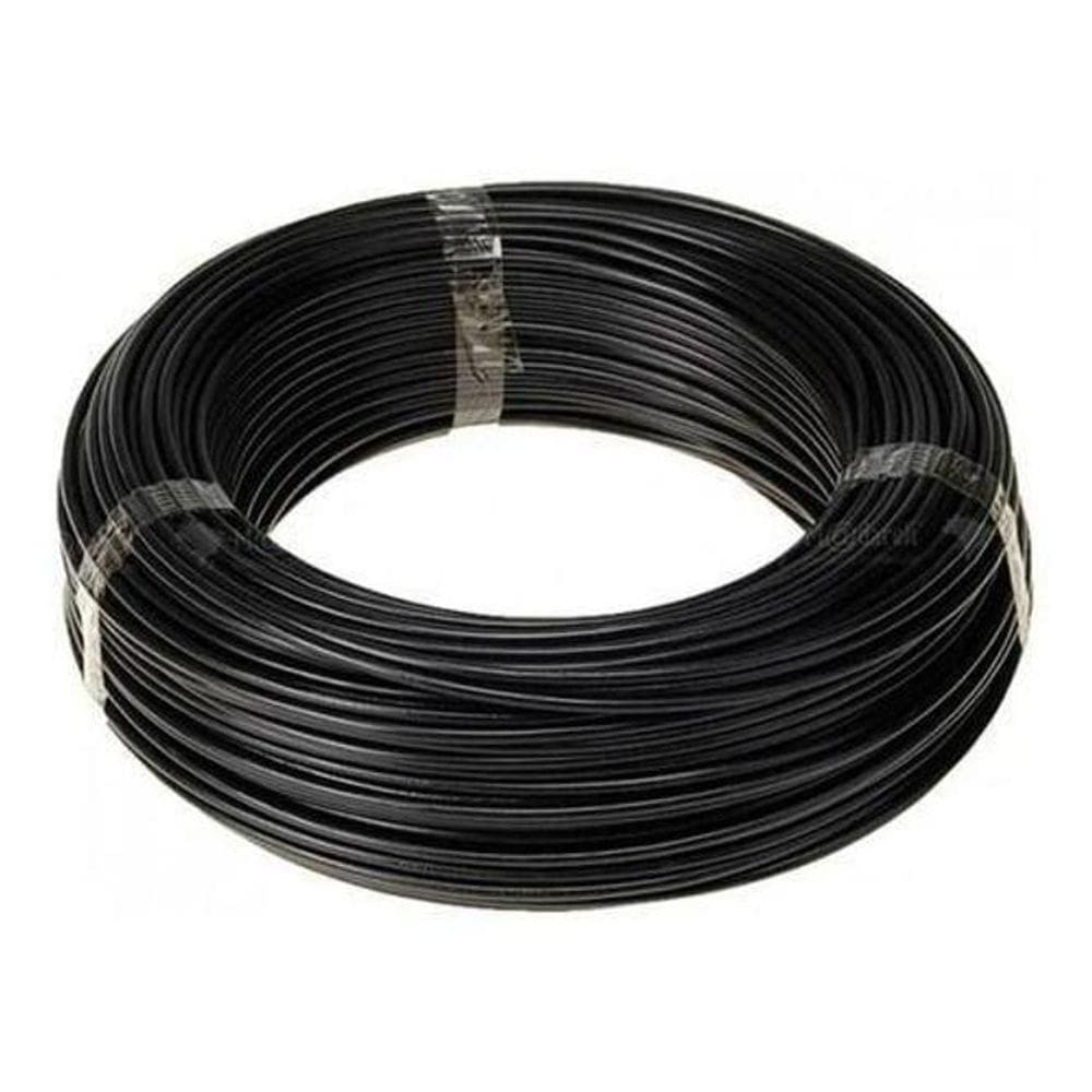 Fio cabo flexível 4mm preto - 50 metros