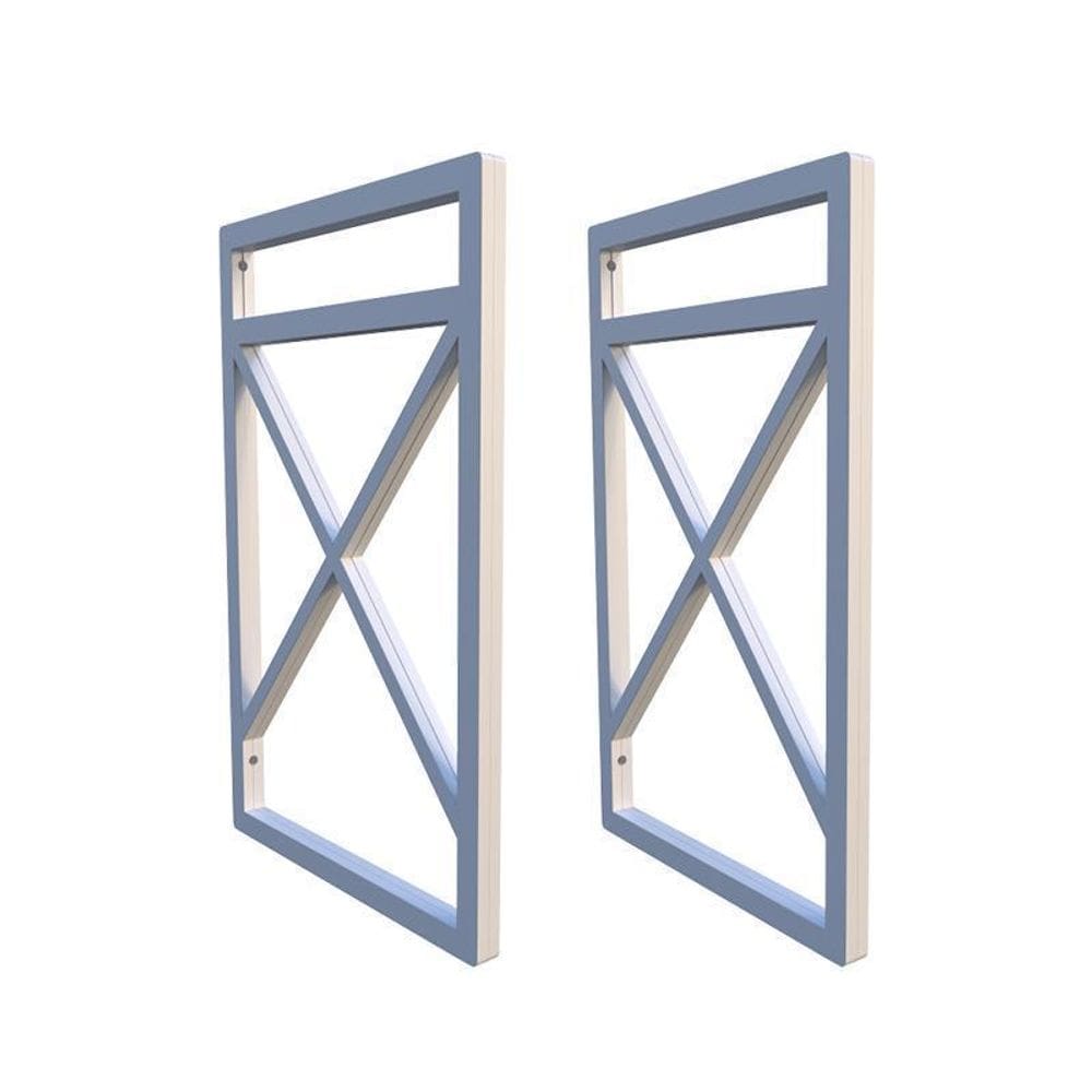 Suporte para prateleira estilo industrial 02 un. branco