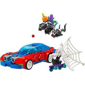 Bloco de Montar - Marvel – CORRIDA SPIDER-MAN E GREEN GOBLIN VENOM- 227 peças - LEGO
