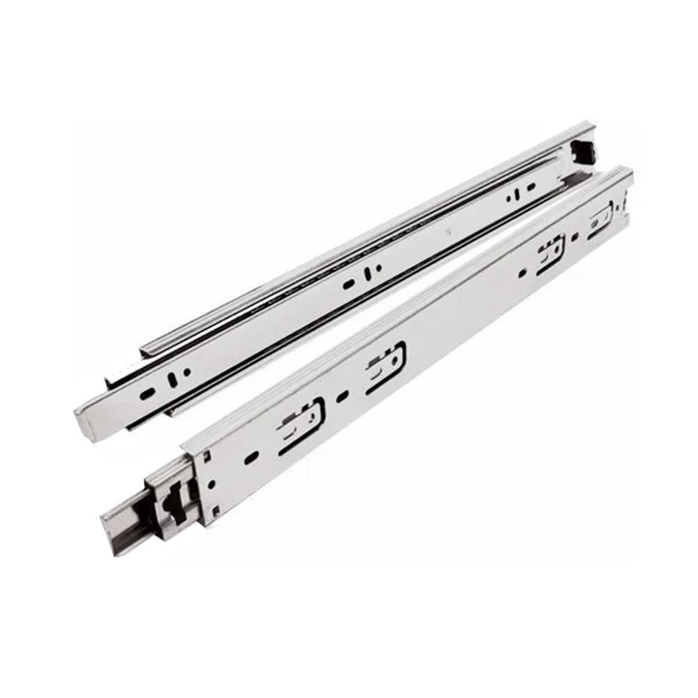 Corrediça gaveta trilho zincada telescópica 30 x 350mm rayco