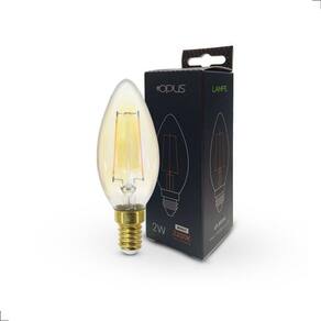 Lâmpada VELA FILAMENTO AMBAR VINTAGE E14 2W 2200K 140LM BIVOLT