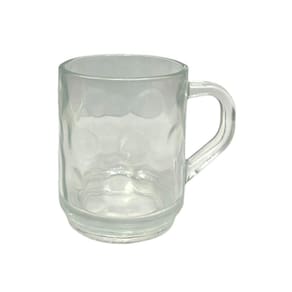 Jogo canecas de vidro lisa café cappuccino 6 unidades 265ml