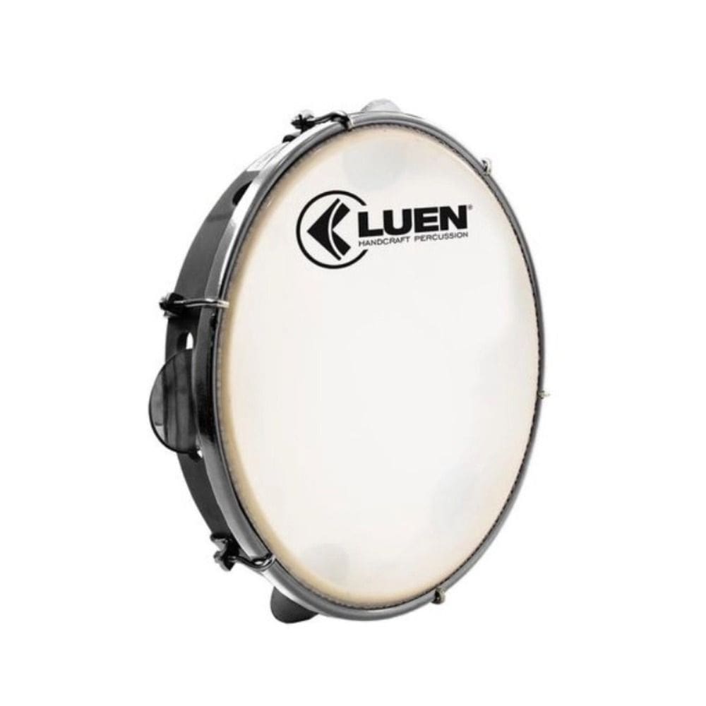 Pandeiro 10 Abs Branco Aro Plat Inox Pele Leitosa 06 Afin Sples