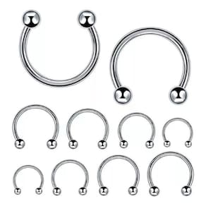 Piercing helix septo ferradura aço cirúgico 12mm express