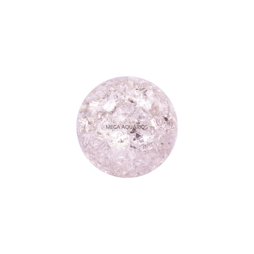 Bola bolinha vidro cristal giratória fonte água 5cm