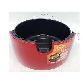 Cuba com adereço da fritadeira af-32ri 3,5l vermelho mondial