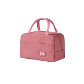 Bolsa térmica quente frio marmita impermeável lancheira rosa