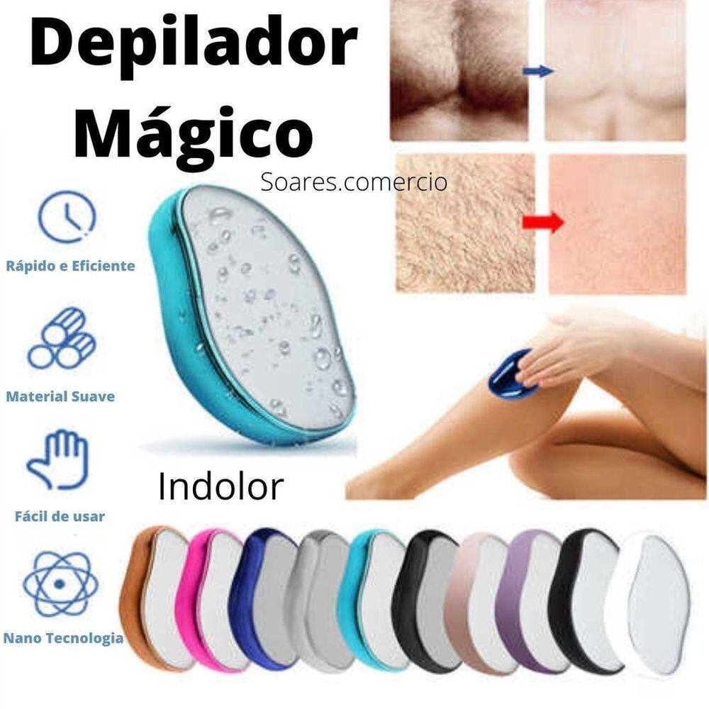 Mini depilador de cristal feminino removedor pelos sem dor