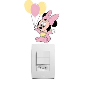 Adesivo Decorativo Para Interruptor Minnie Mod01