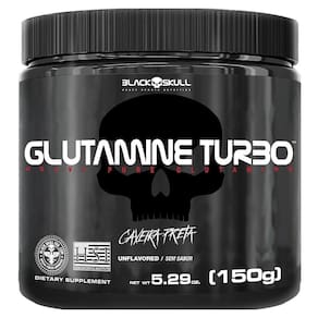 Glutamine l-glutamina pura turbo 150g - black skull