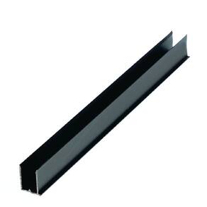 Perfil U 6mm Preto - 4,00m