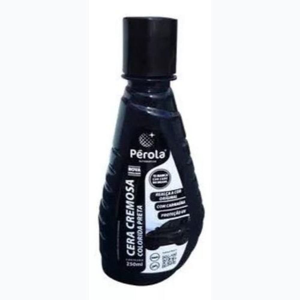 Perola Cera De Carro Collor Tira Risco Colorida 250ml PRETA