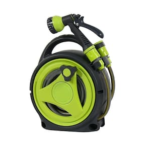 Mini Carretel Mangueira Portátil Irrigar Jardim Lavar Carro