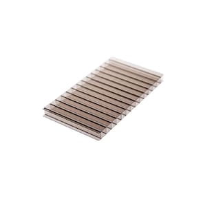 Chapa de Policarbonato Alveolar Bronze 10mm - 2,10m x 6,00m - cortado c/ 2m p/ e envio