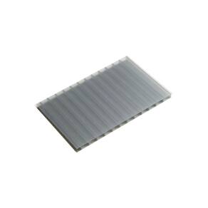 Chapa de Policarbonato Alveolar Cinza Refletivo 6mm - 1,05m x 4,00m - Importado