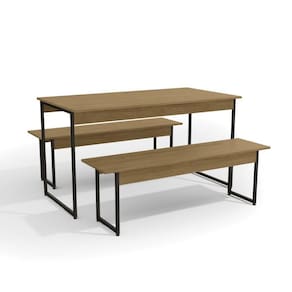 Conjunto de Mesa com 2 Bancos LI013 Industrial Kappesberg