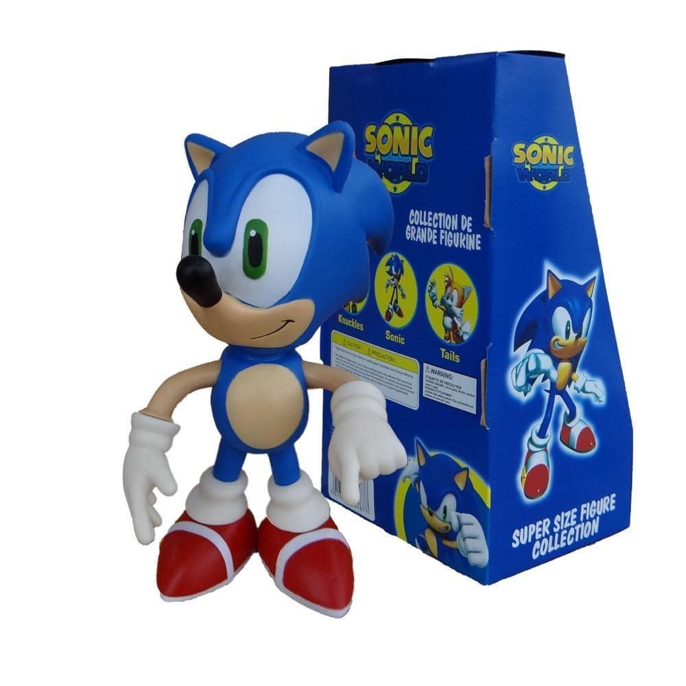 Boneco sonic super size com caixa