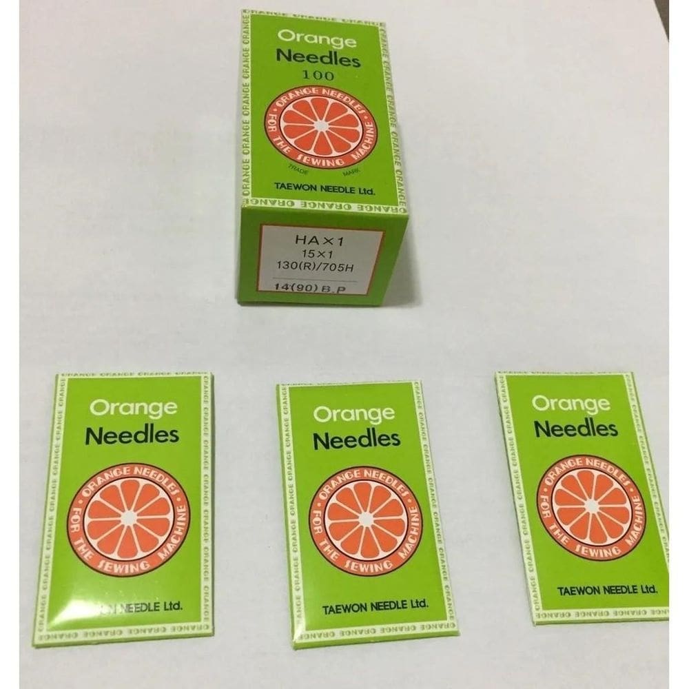 3 caixas de agulha hax1 bordadeira e costura brother janome
