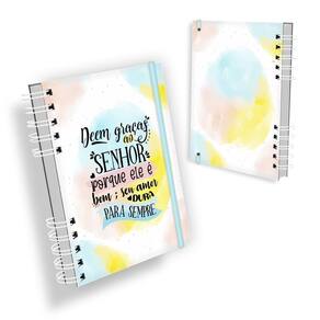 Planner devocional deem graças ao senhor - caderno 200 pag