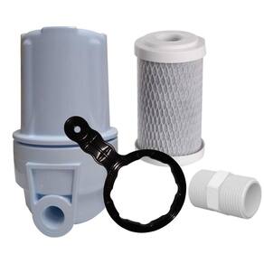 Filtro de água carbon block para chuveiro remove 75% cloro