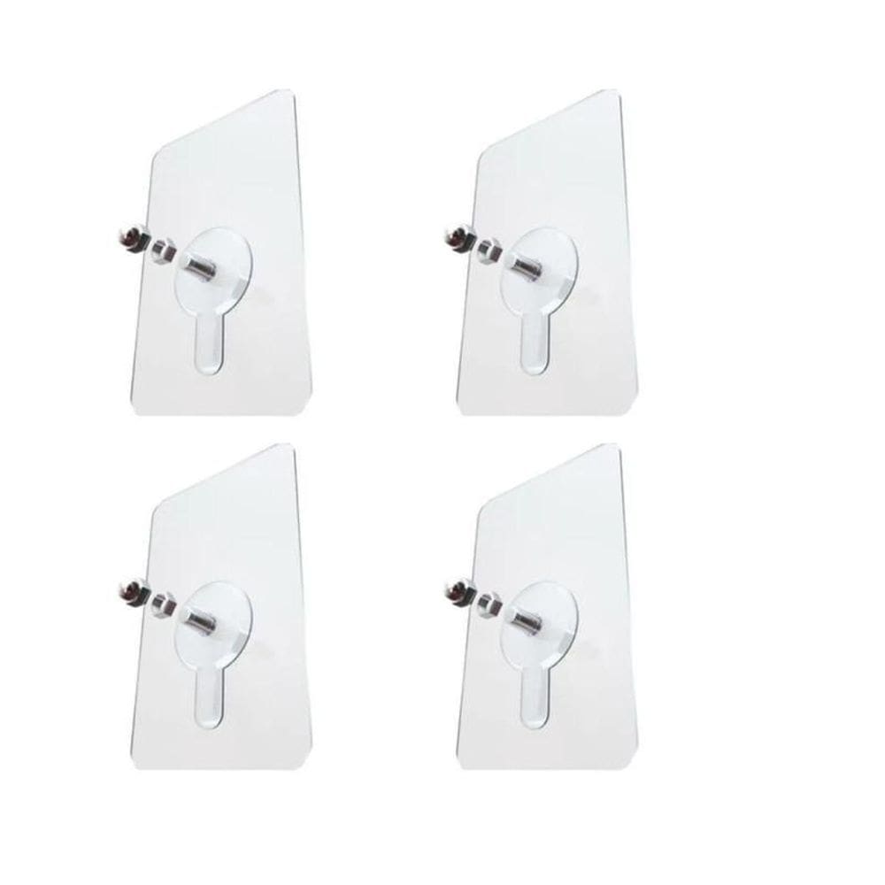 Kit 4 suporte gancho adesivo parafuso multiuso para pendurar