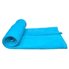 Manta pet cor azul