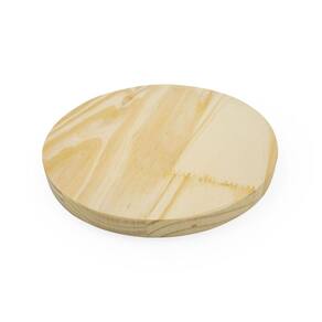 Placa de pinus redonda disco redondo 25x25 madeira natural