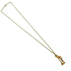 Corrente com pingente zé pelintra 4,6 cm dourado