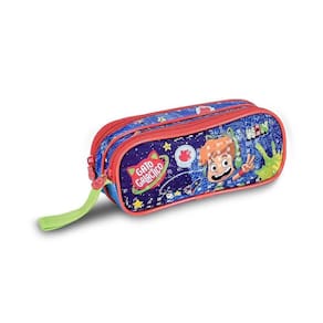Estojo Duplo Gato Galáctico Azul - Clio Gg24119f 9x6x21 Cm