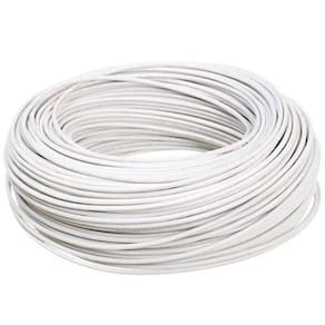 Fio cabo flexível 1,5mm branco - 50 metros