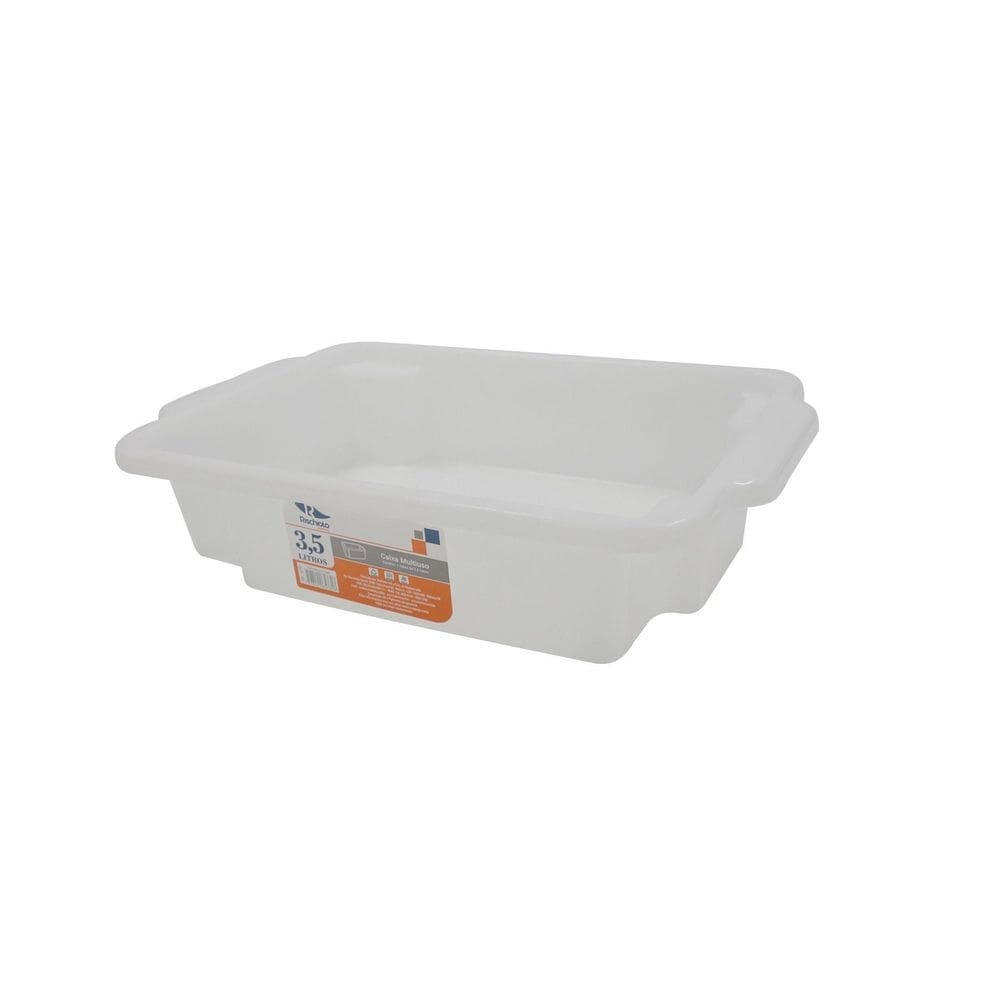 Caixa organizadora plástica multiuso geladeira bandeja 3,5l