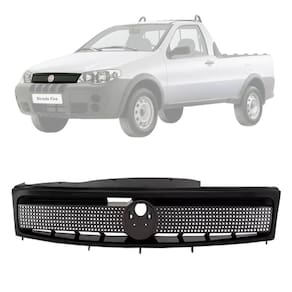 Grade dianteira fiat strada 2003 2004 2005 2007 2009 preto
