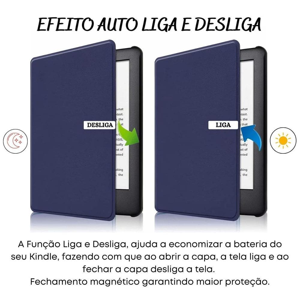 Case auto sleep couro para kindle 11 geração 2022 c2v2l3