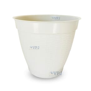 Vaso rattan redondo grande casa jardim plantas flores 30l