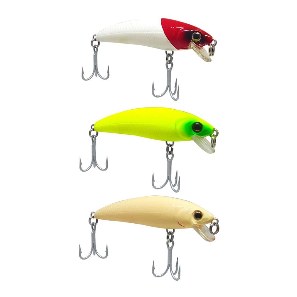 Kit 3 Iscas Artificiais Meia Água Marine Sports Inna Pro Tunned 60 6cm 5,7g