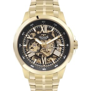 Relógio technos automático dourado masculino g3265an 1p