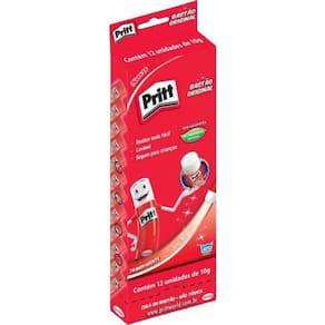 Cola bastão 10g caixa display pritt - caixa com 12 und