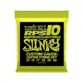 Encordoamento guitarra ernie ball 2240 010-046 rps-10 slinky