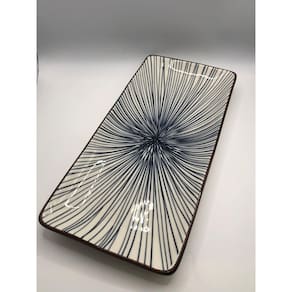 PRATO RETANGULAR DE PORCELANA KOJI 25x12cm-WOLFF