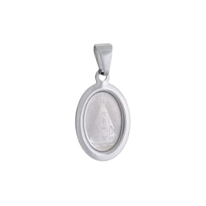 Medalha de Nossa Senhora Aparecida em Inox Gravada a Laser