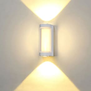 Arandela Modern Branca 18cm Led 12W 3000K Bivolt IP54