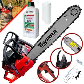 Motosserra Motorserra Profissional Toyama TCS58FG2 Á Gasolina 2T 55cc 3,2HP de Potência Robusta e de Alta Performance + ÓLEO STIHL 2T