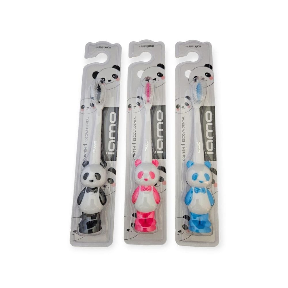Kit 12 unidades dentes infantil macia escova dental
