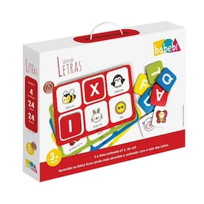 Loto das letras brinquedo educativo e pedagógico em madeira