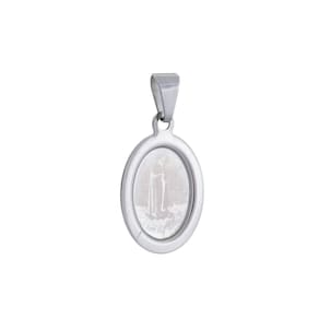 Medalha de Nossa Senhora de Fátima em Inox Gravada a Laser