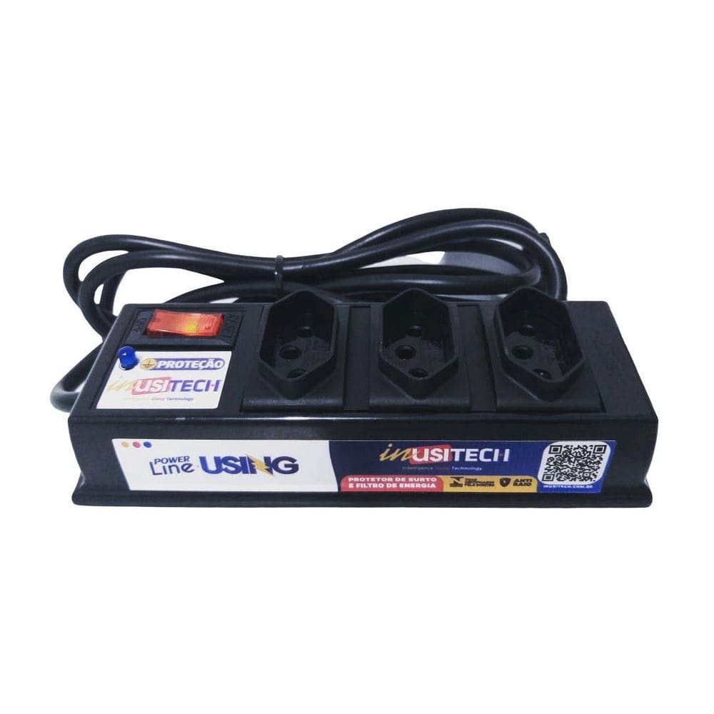 Protetor filtro dps anti raio - power line using 3 tomadas r