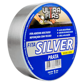 Fita Silver Tape Ar Condicionado Multiuso Vedação 50 Metros - Cores