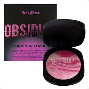 Blush Multifuncional Ruby Rose Obsidian Carved In Marble Veiled Woman 10,5g Hb-1002-2