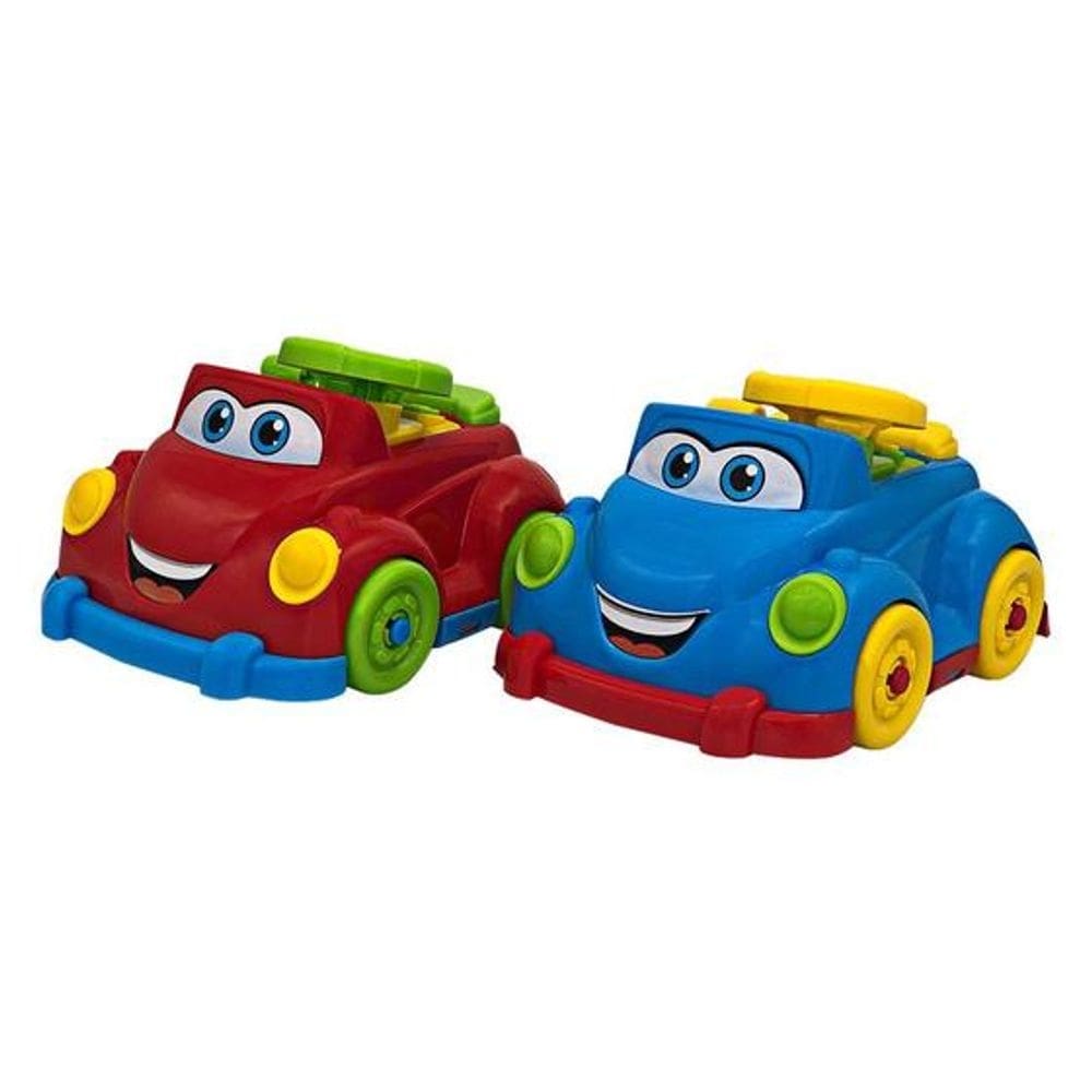 Carrinho Baby Driver com Pecinhas que Fazem Barulho Colorido Brinquedo Infantil JXP Brink