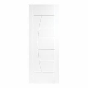 Folha de Porta Maciça 210x72cm Eucalipto Pm78 Solar Cruzeiro Portas Fundo Primer Branco